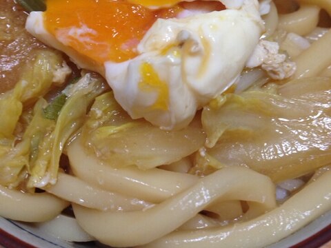 煮込みうどんリメイク⇒うどん丼(*^^*)